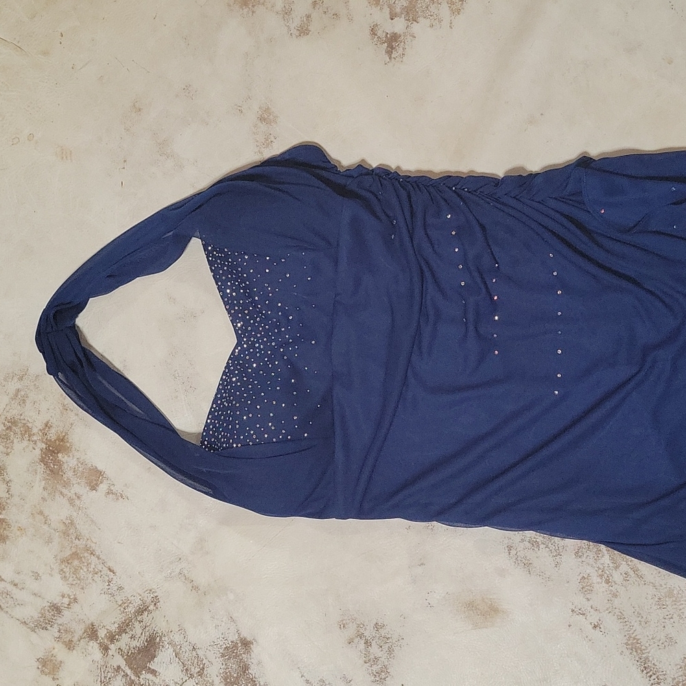 Navy Blue Winter Formal Dress